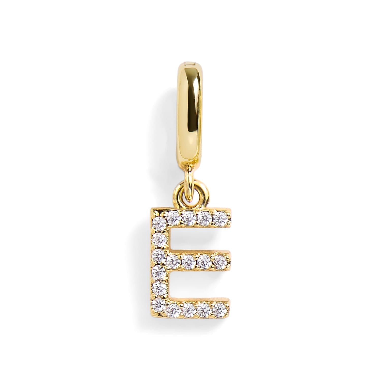 PavĂ© Letter Charm