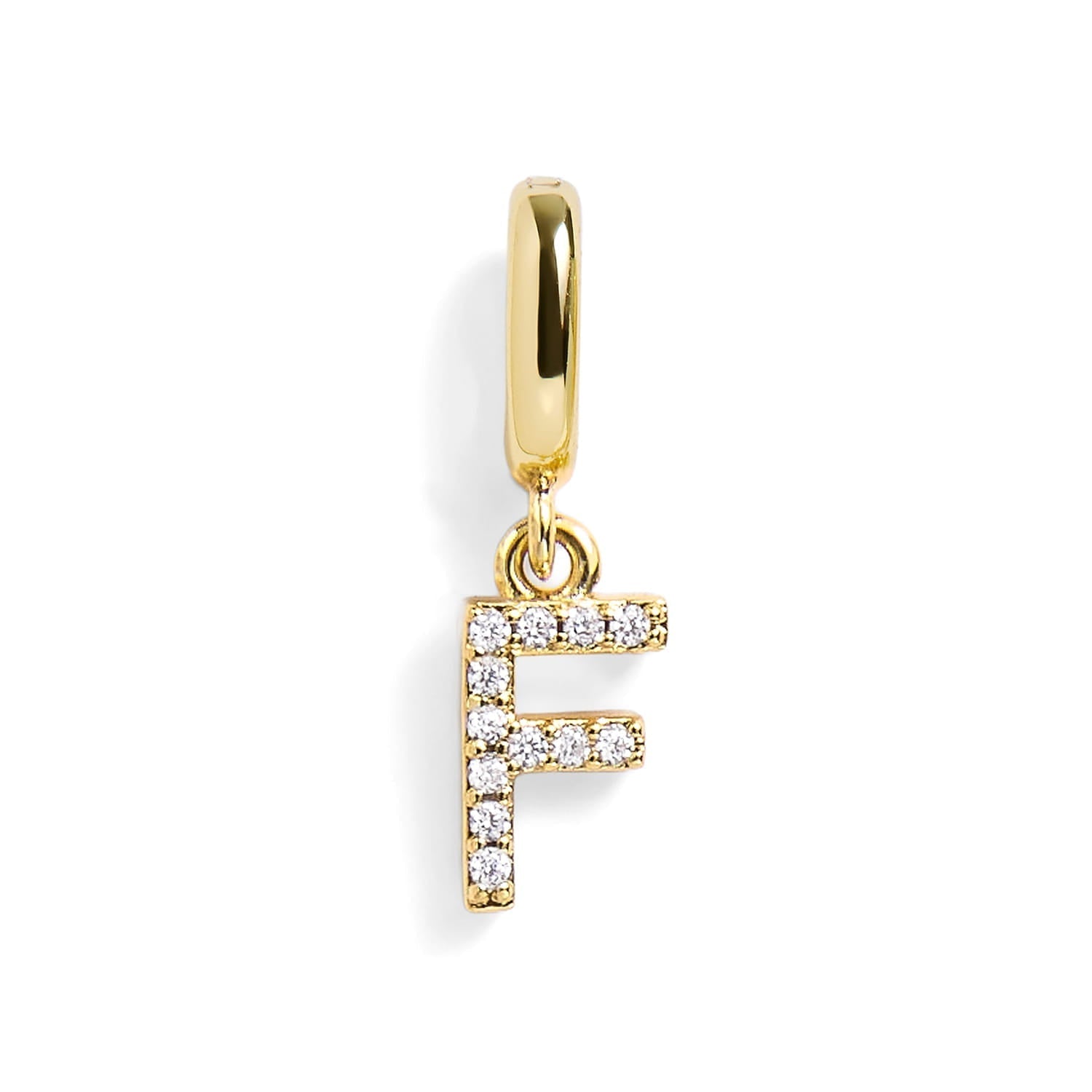 PavĂ© Letter Charm