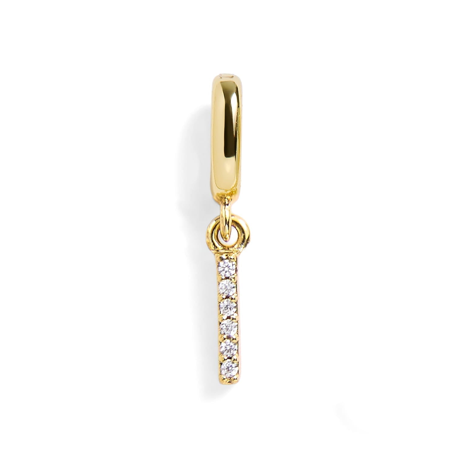 PavĂ© Letter Charm