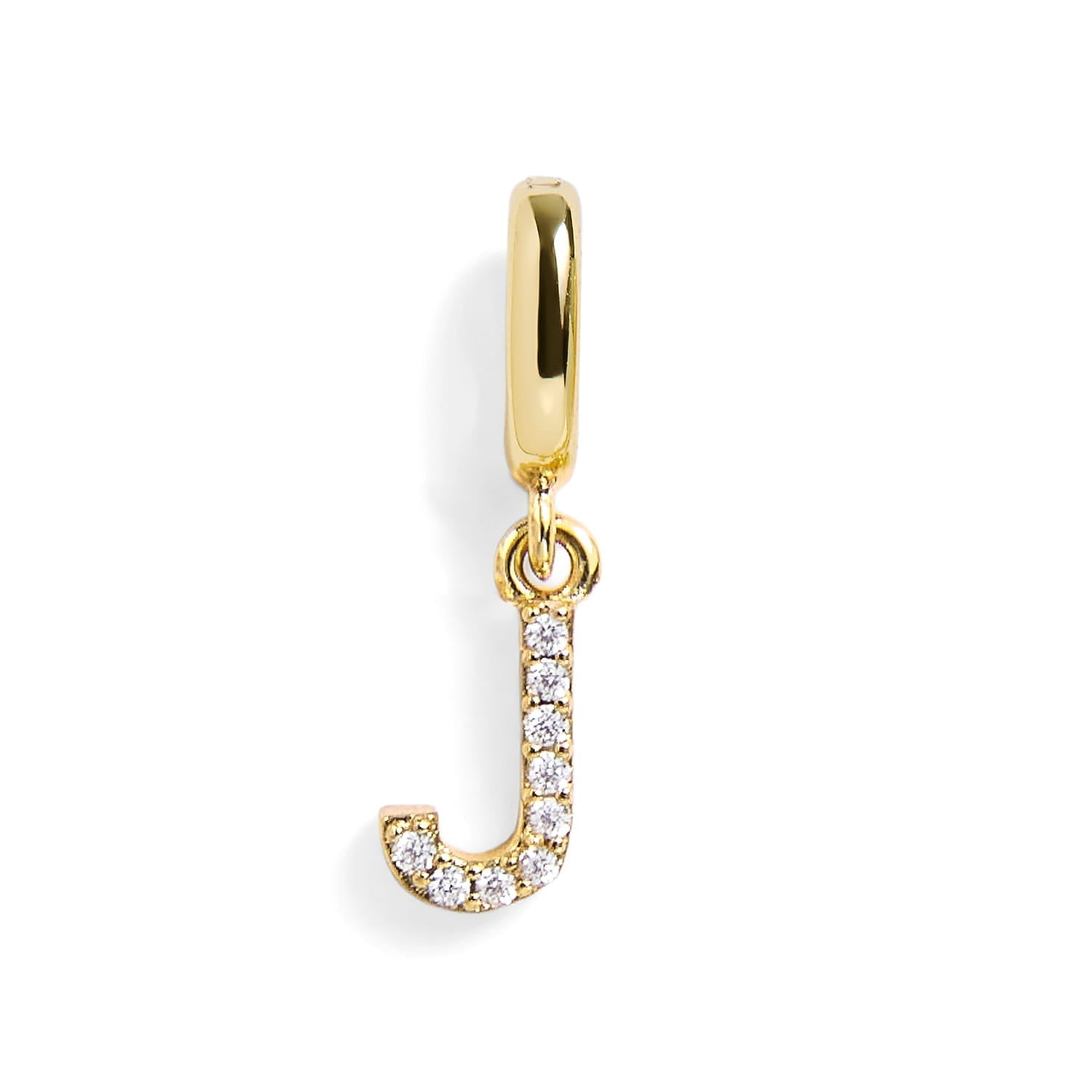 PavĂ© Letter Charm
