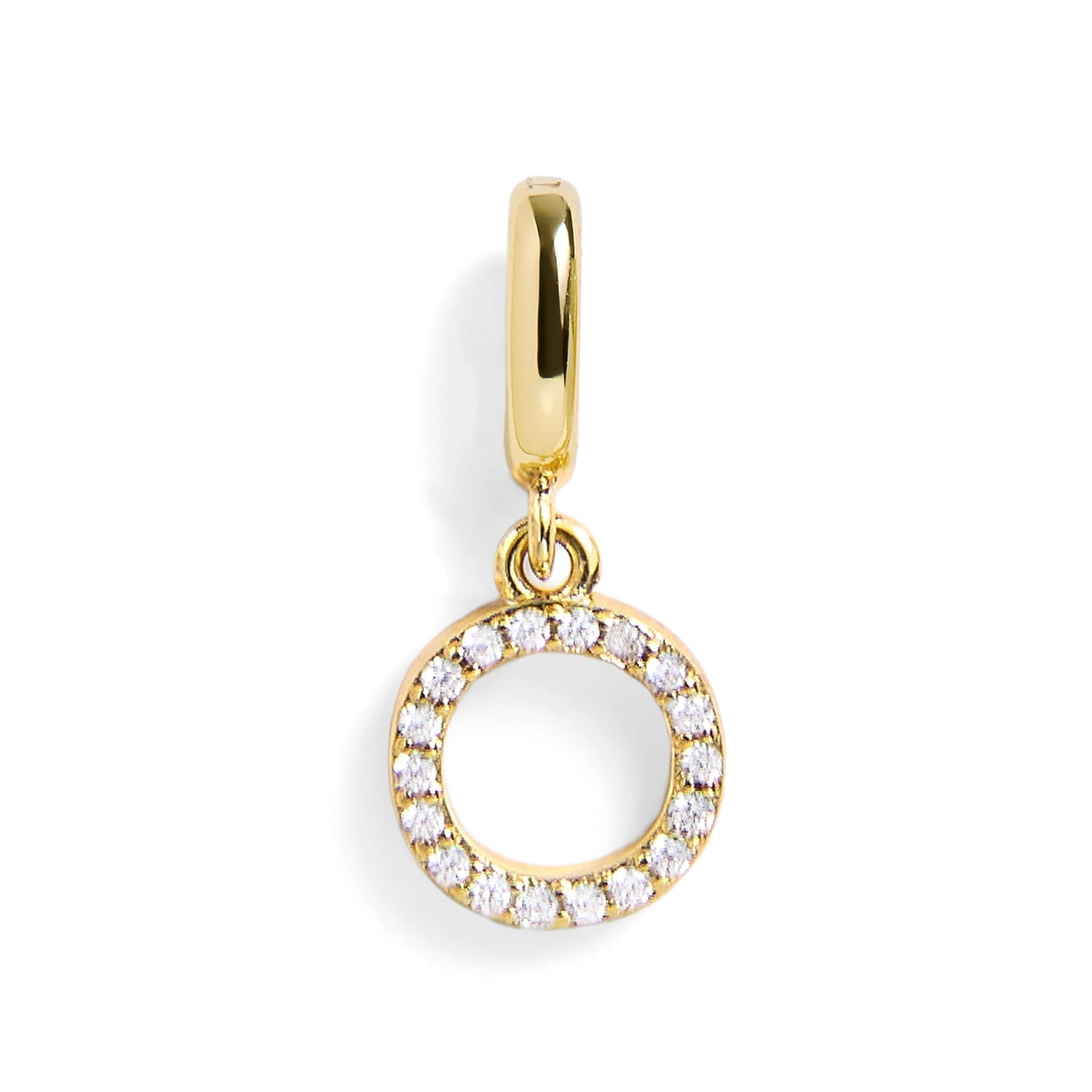 PavĂ© Letter Charm