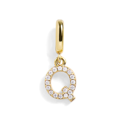 PavĂ© Letter Charm