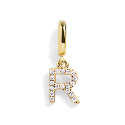 PavĂ© Letter Charm