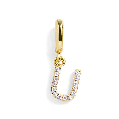 PavĂ© Letter Charm
