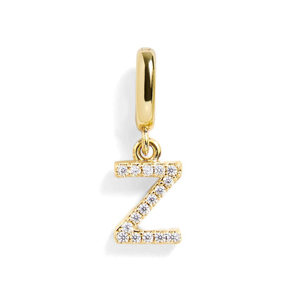 PavĂ© Letter Charm