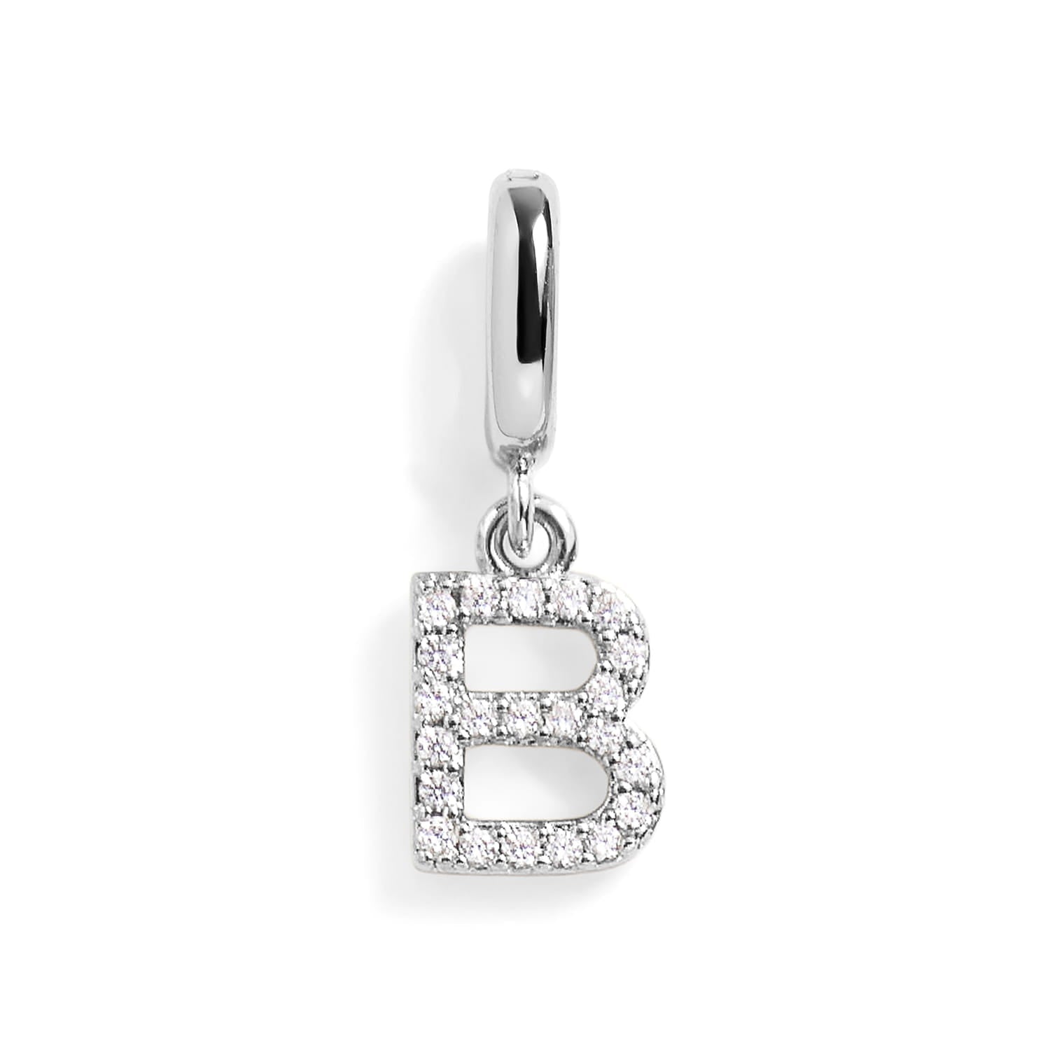 PavĂ© Letter Charm