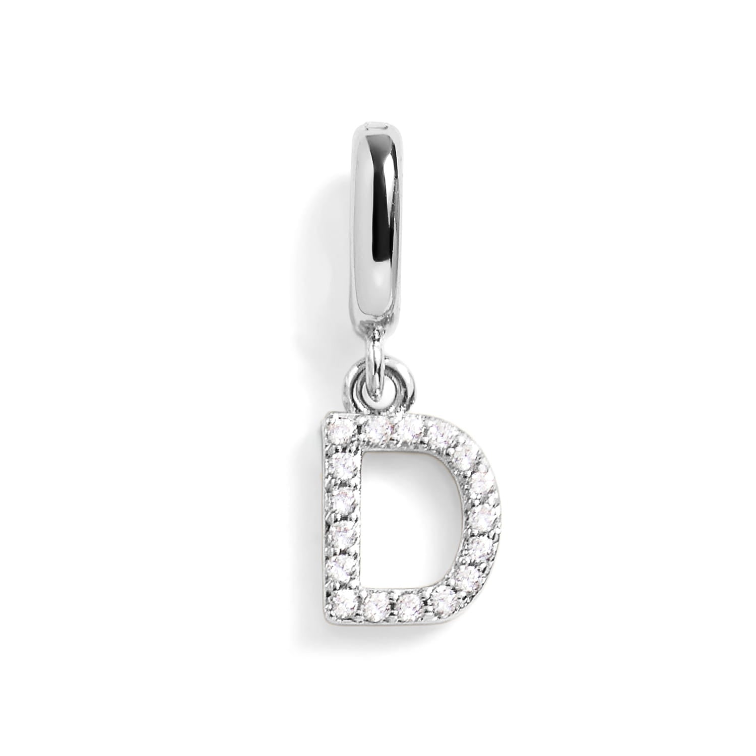 PavĂ© Letter Charm