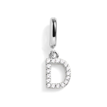 PavĂ© Letter Charm