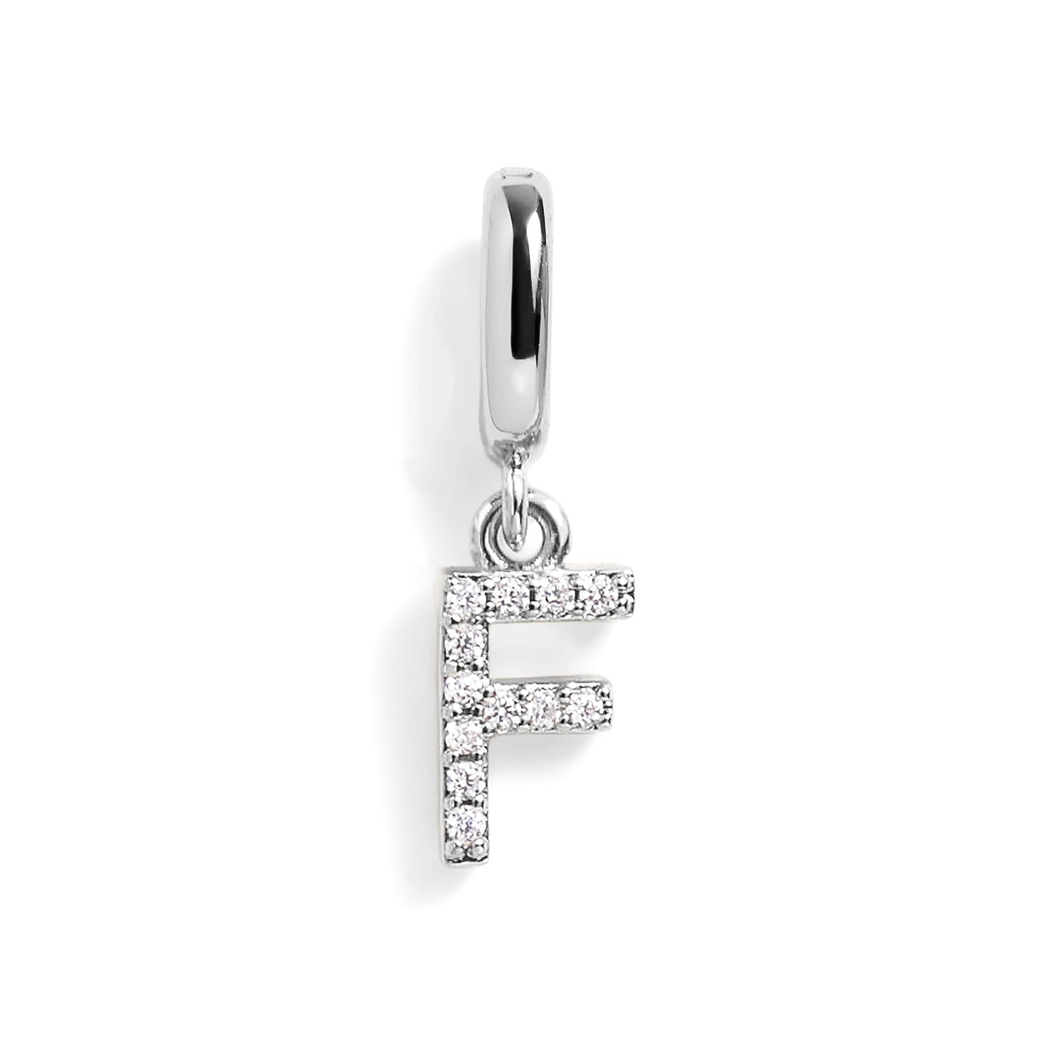 PavĂ© Letter Charm