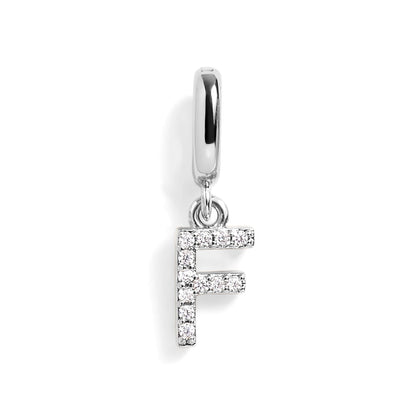PavĂ© Letter Charm