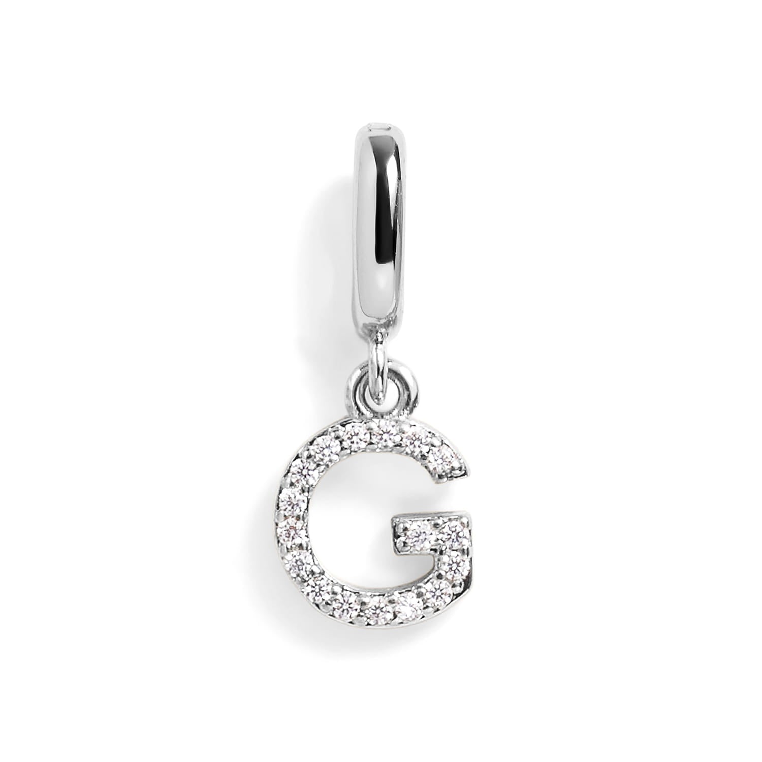 PavĂ© Letter Charm