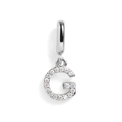 PavĂ© Letter Charm