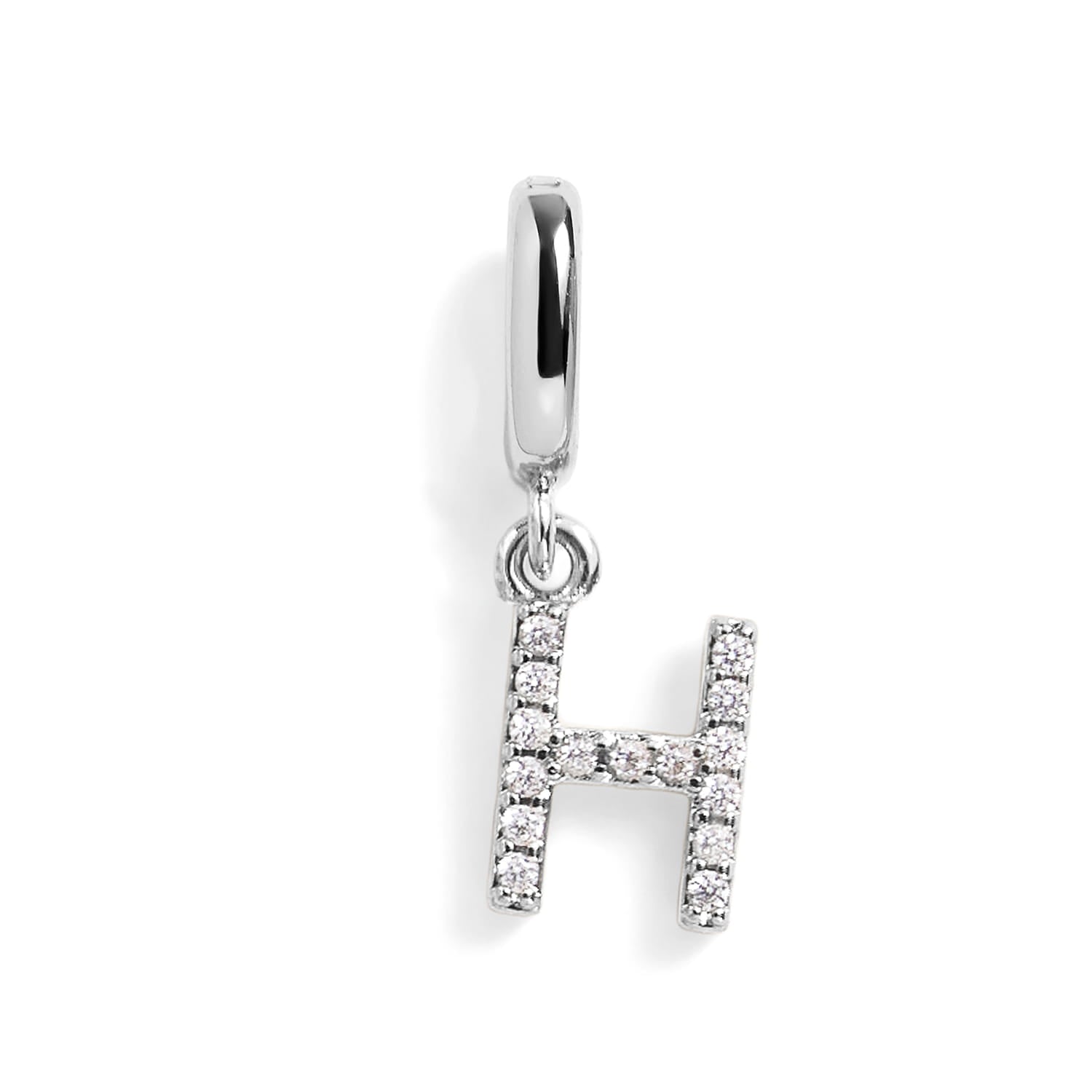 PavĂ© Letter Charm