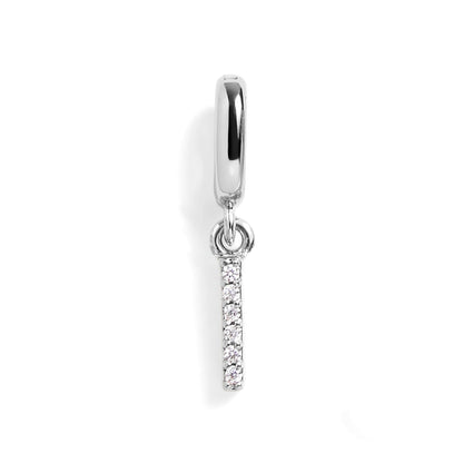 PavĂ© Letter Charm