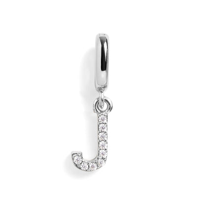 PavĂ© Letter Charm