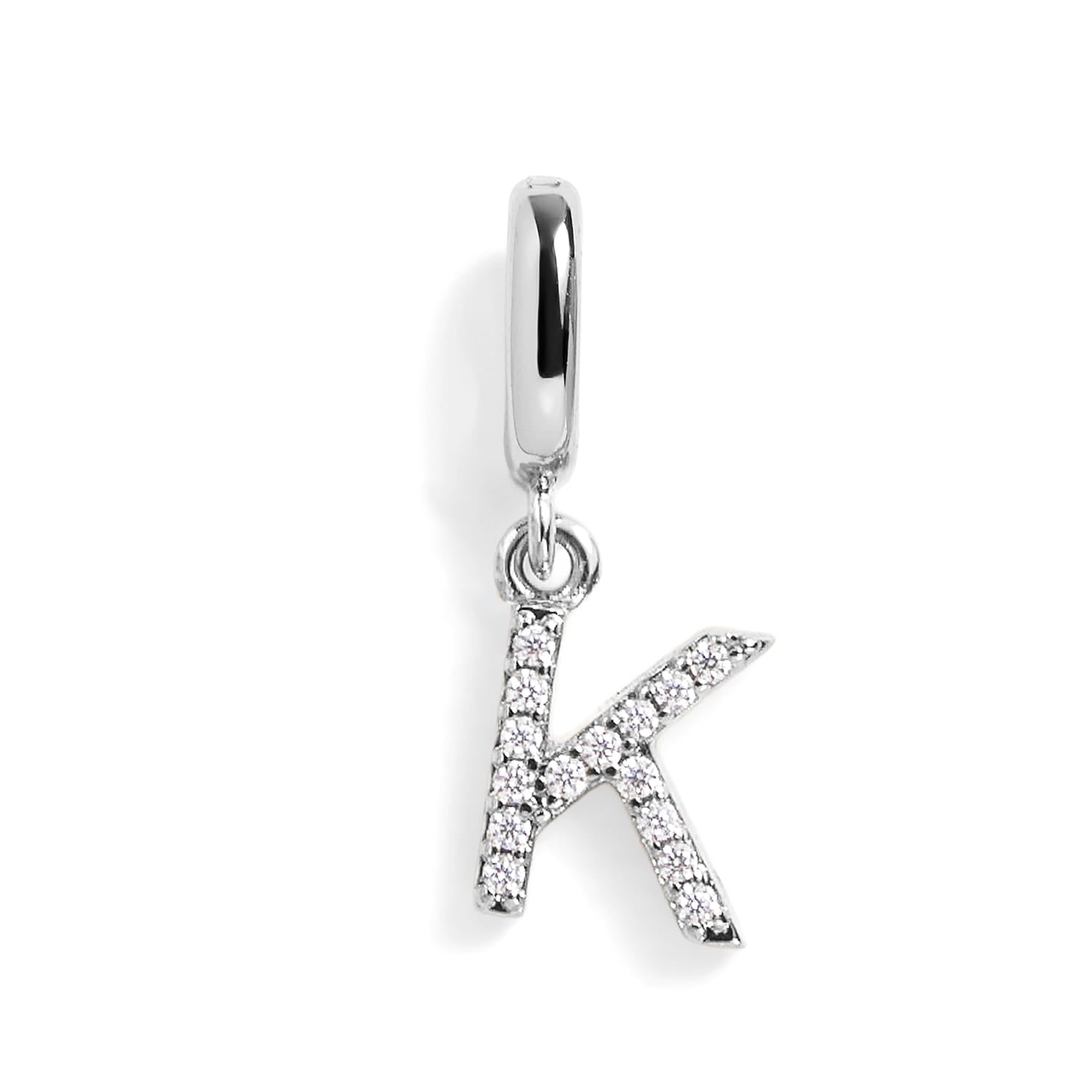 PavĂ© Letter Charm