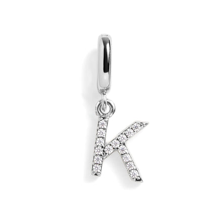 PavĂ© Letter Charm