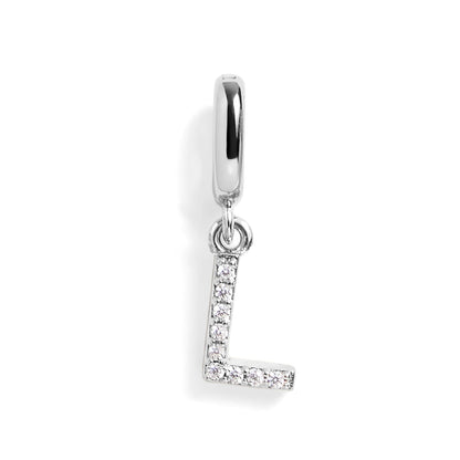 PavĂ© Letter Charm