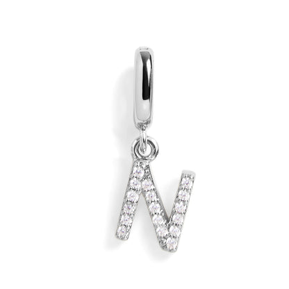 PavĂ© Letter Charm