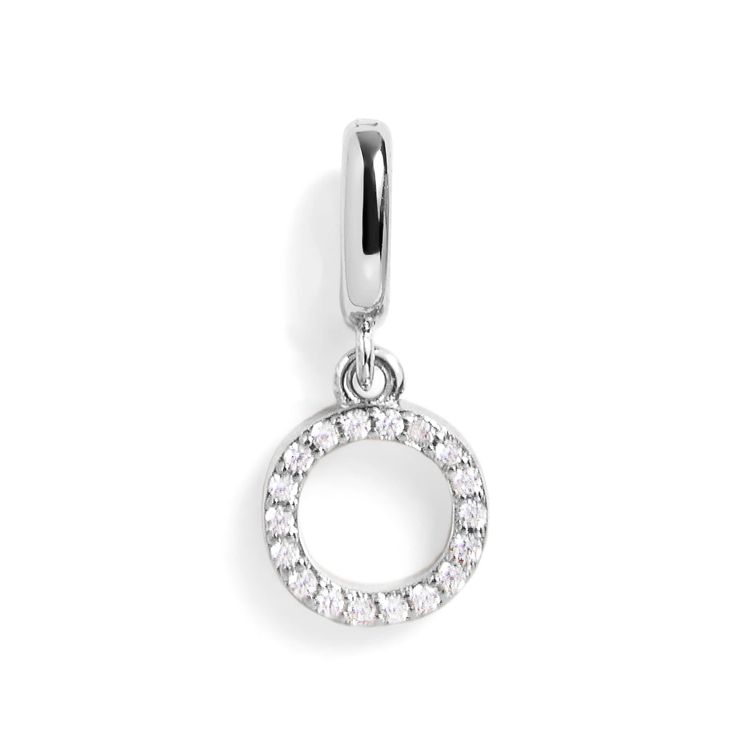 PavĂ© Letter Charm
