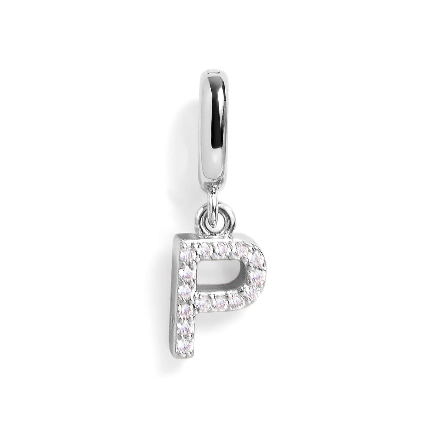 PavĂ© Letter Charm