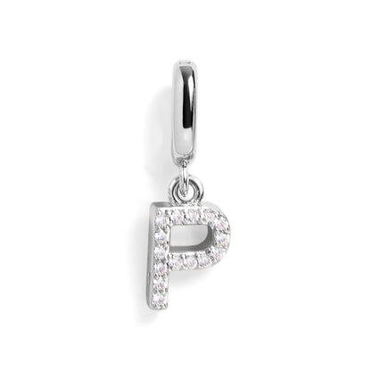 PavĂ© Letter Charm