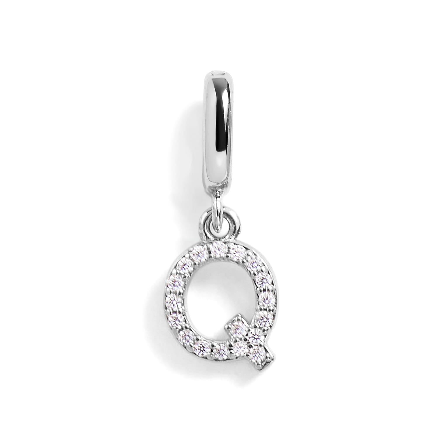 PavĂ© Letter Charm