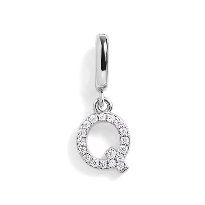 PavĂ© Letter Charm