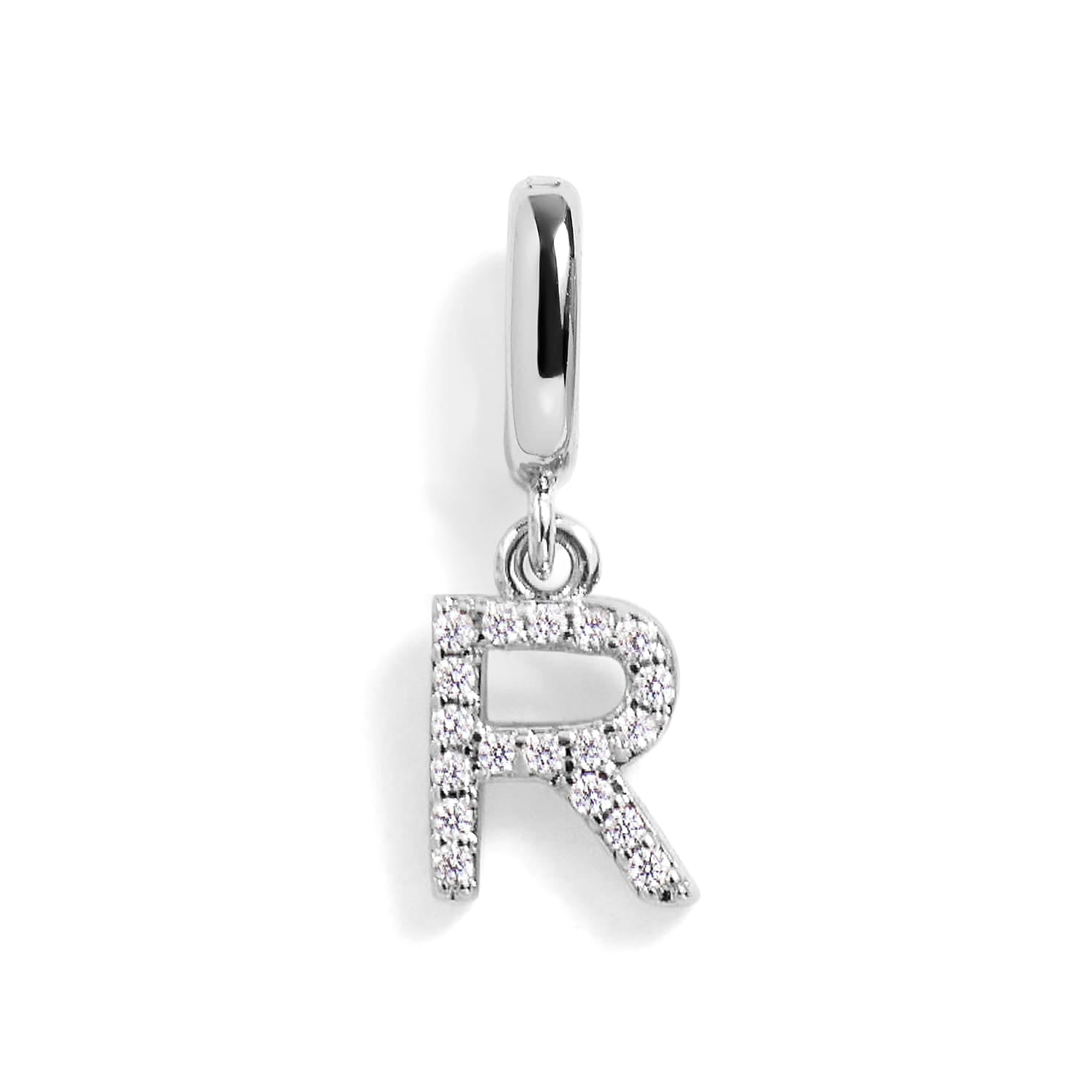 PavĂ© Letter Charm