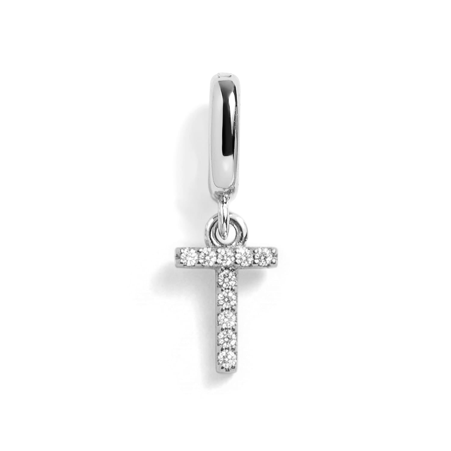 PavĂ© Letter Charm