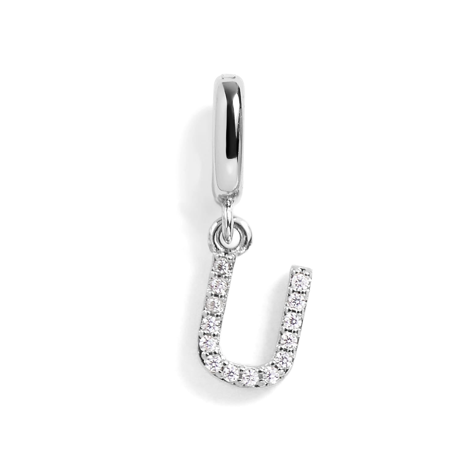 PavĂ© Letter Charm