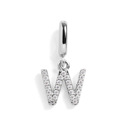 PavĂ© Letter Charm