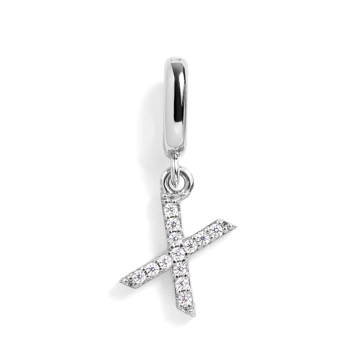 PavĂ© Letter Charm