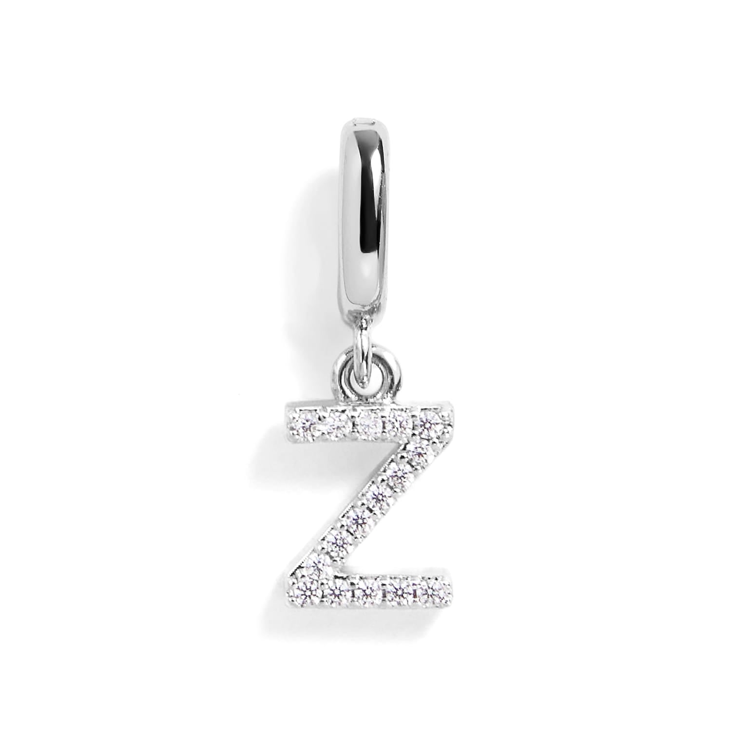 PavĂ© Letter Charm