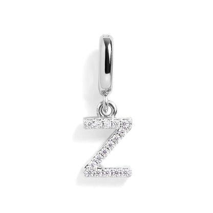 PavĂ© Letter Charm