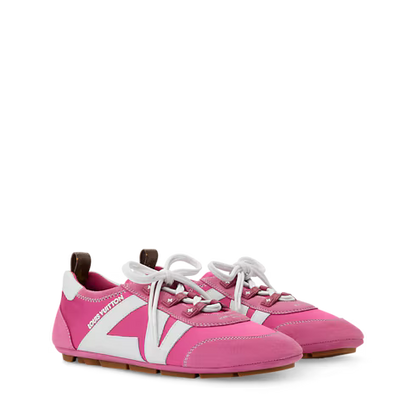 Women's LV Sneakerina Pink Technical Satin Sneaker 1AJJXG