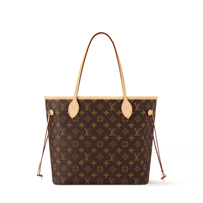 Women's Neverfull MM Tote Monogram Canvas Cherry