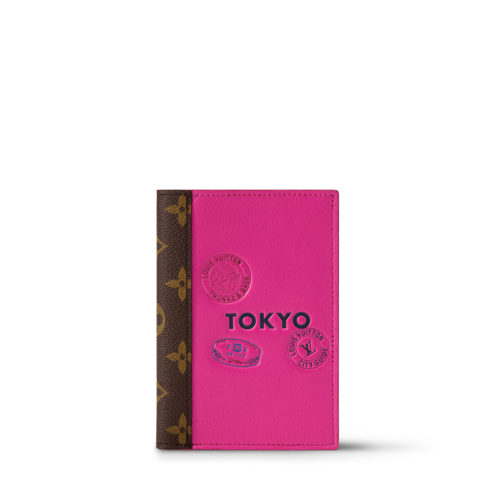 Women's Passport Cover City Guide Cowhide Leather Travel Wallet M28496