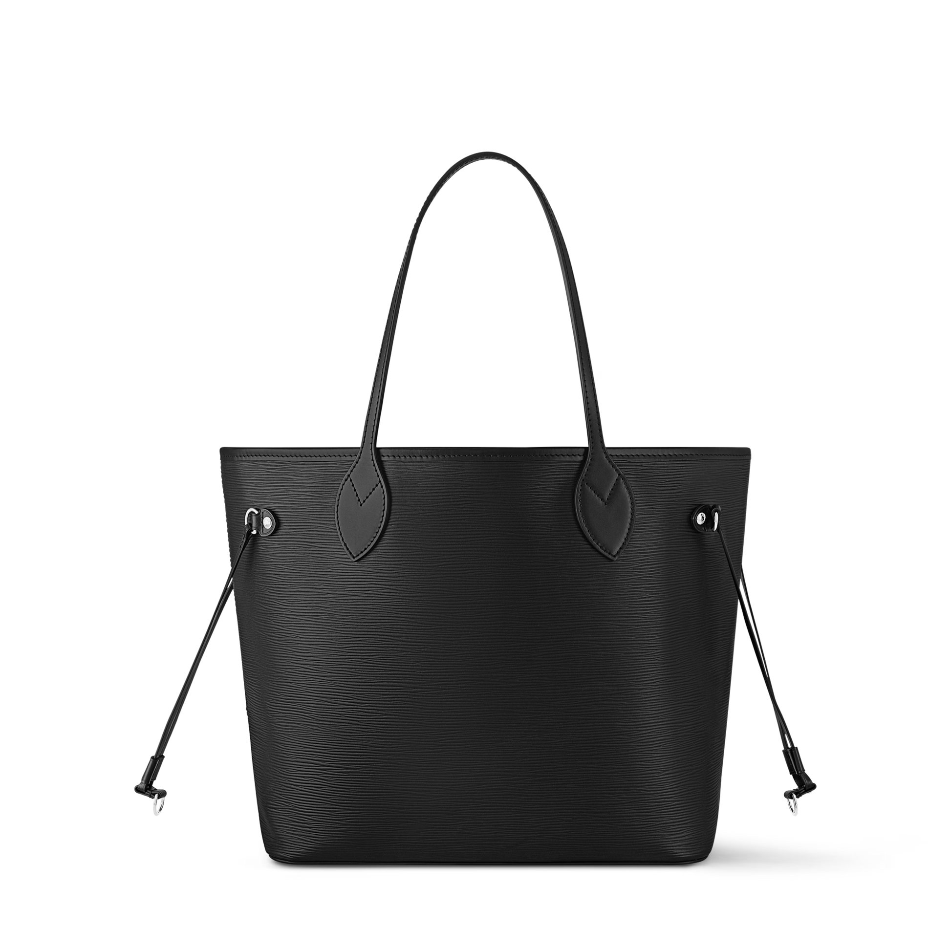 Women's Neverfull MM Black Epi Leather Tote Bag M11930