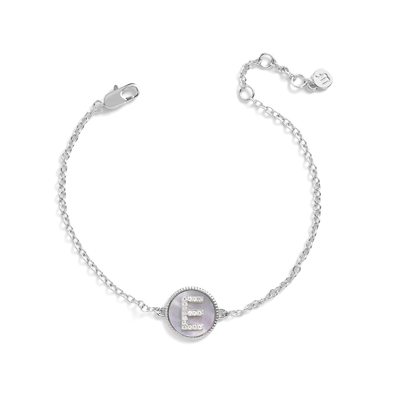 Mother of Pearl Initial Bracelet