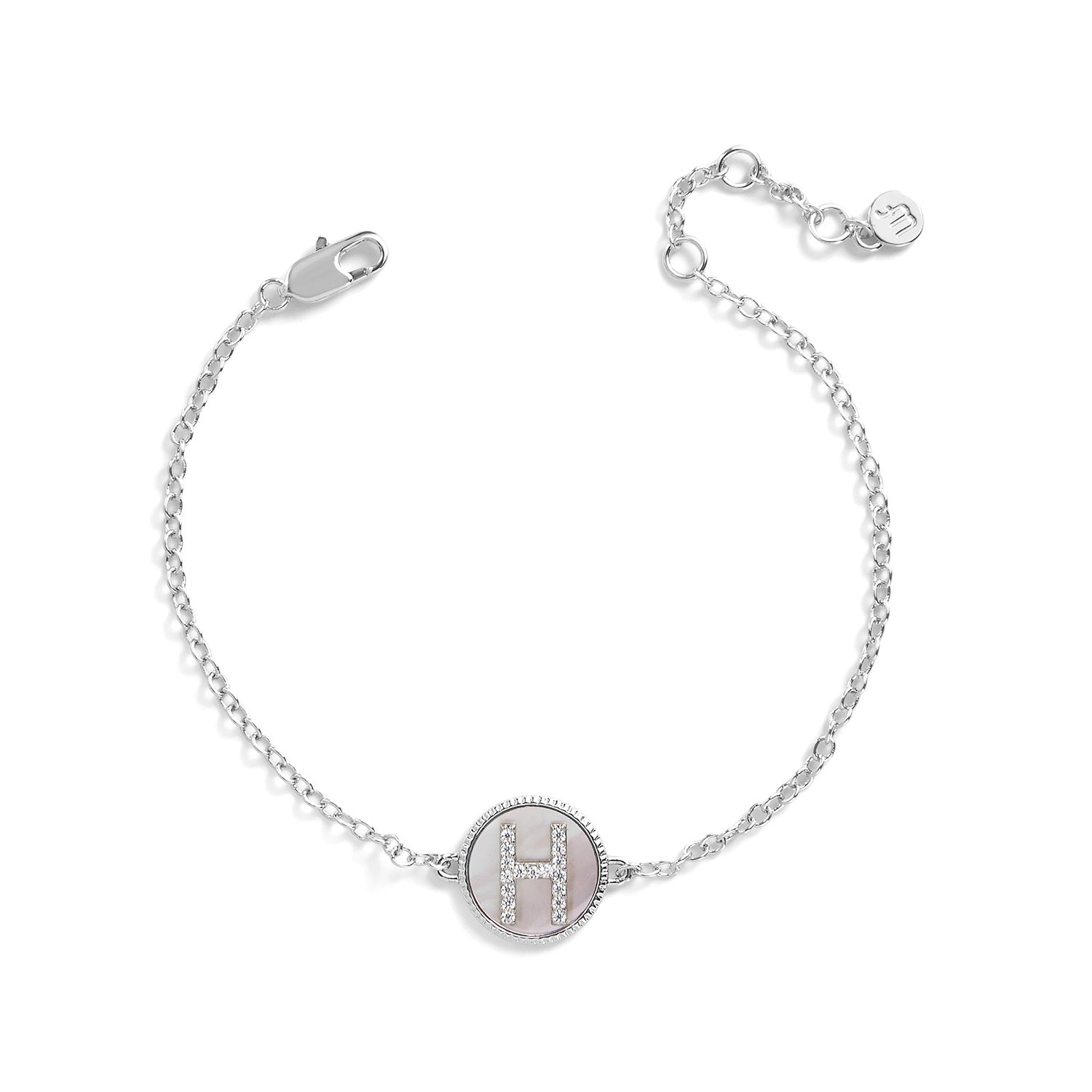 Mother of Pearl Initial Bracelet