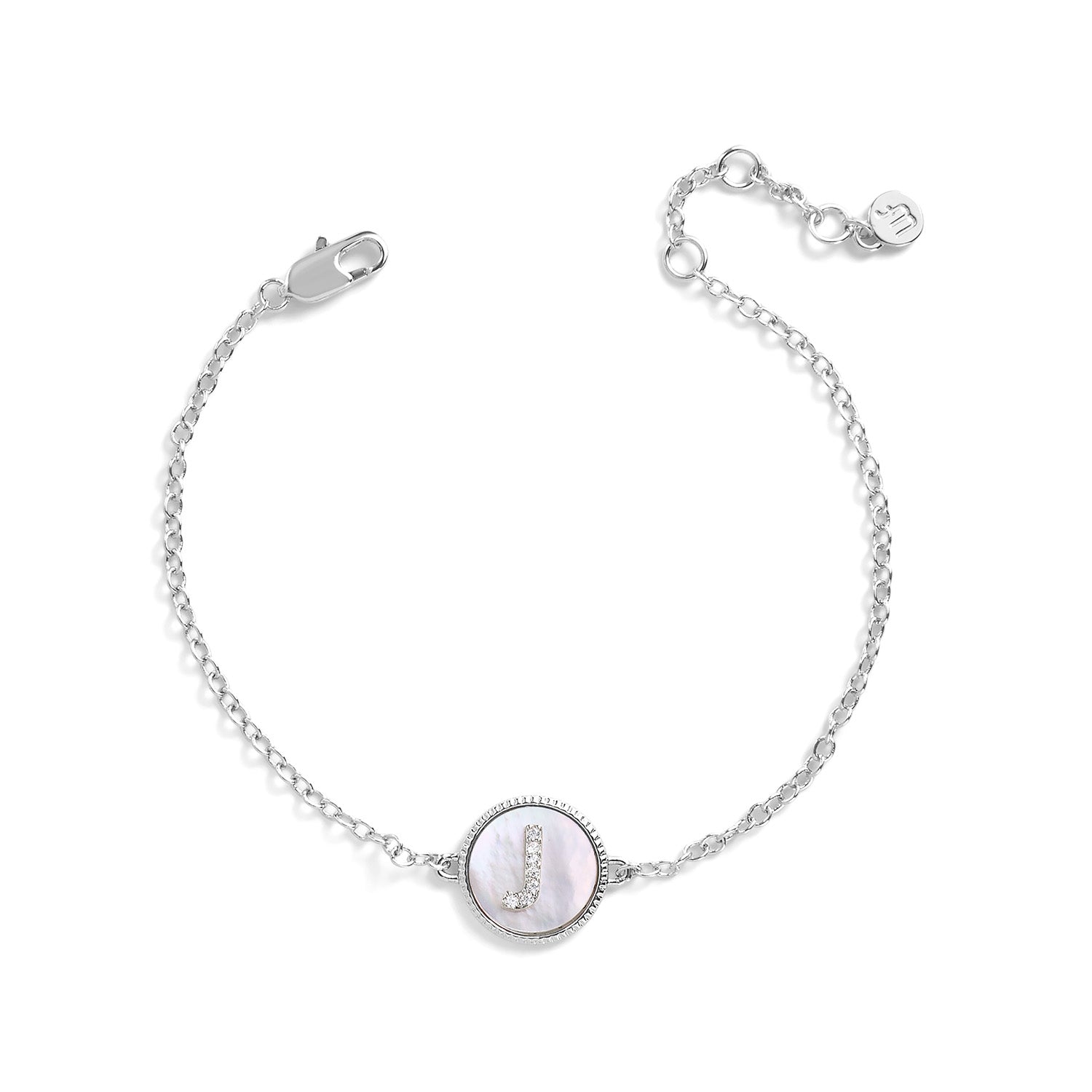 Mother of Pearl Initial Bracelet