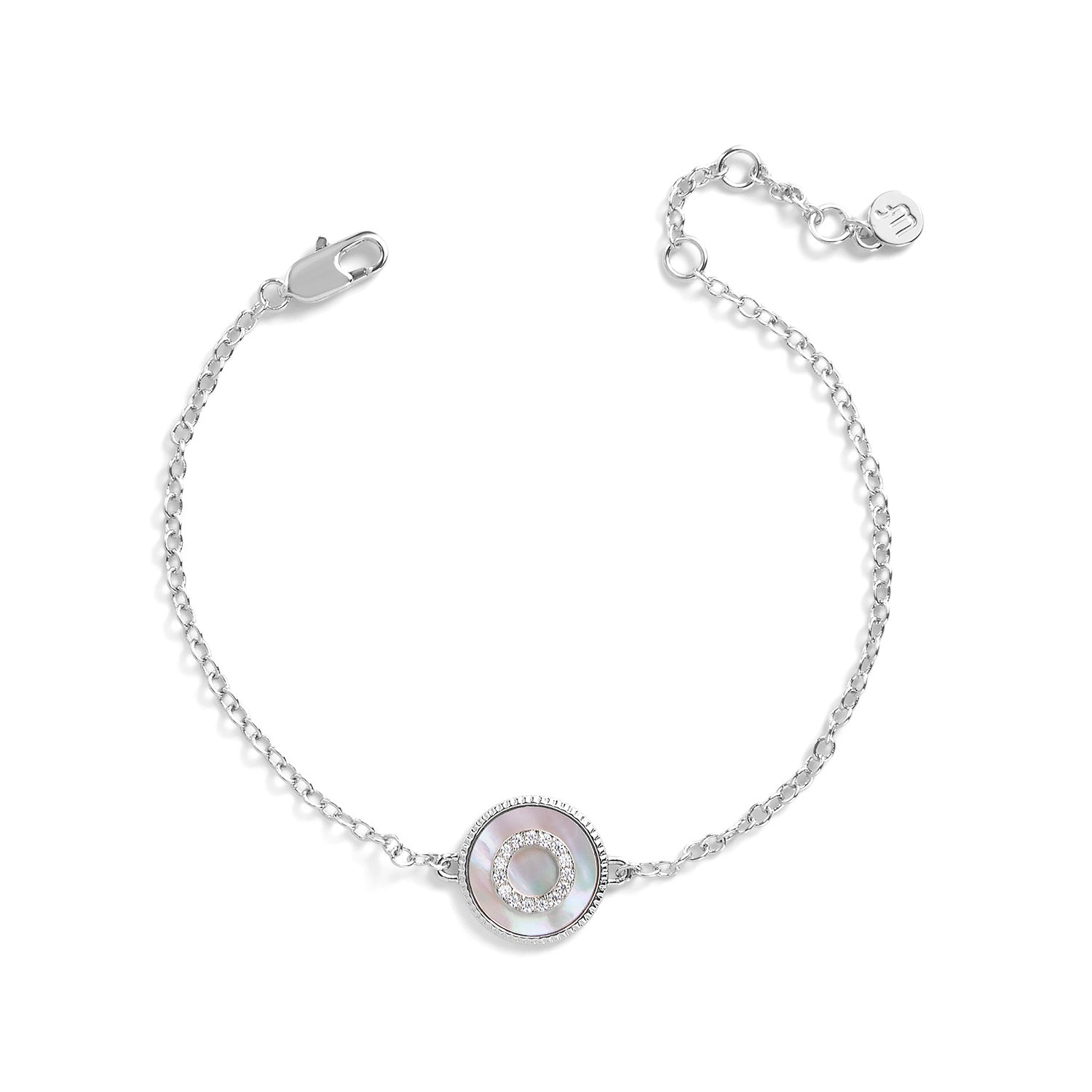 Mother of Pearl Initial Bracelet
