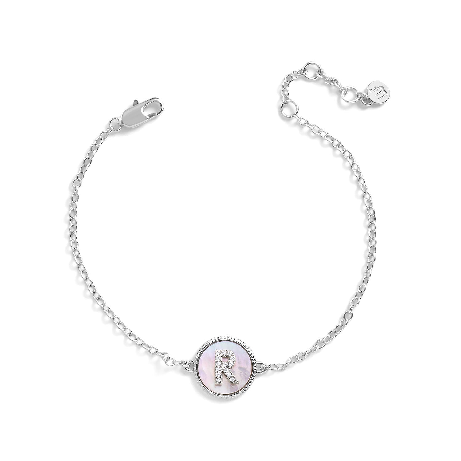 Mother of Pearl Initial Bracelet