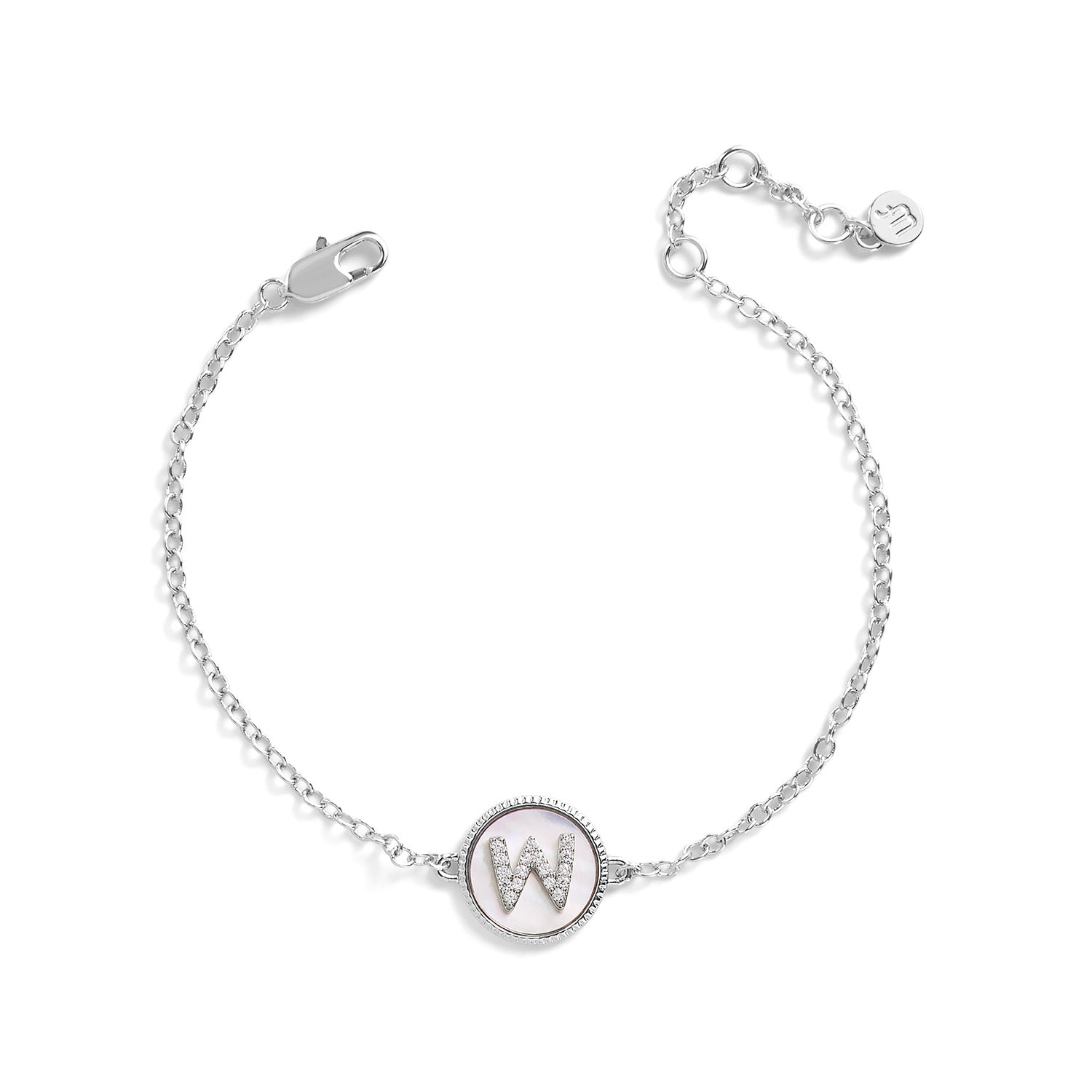 Mother of Pearl Initial Bracelet