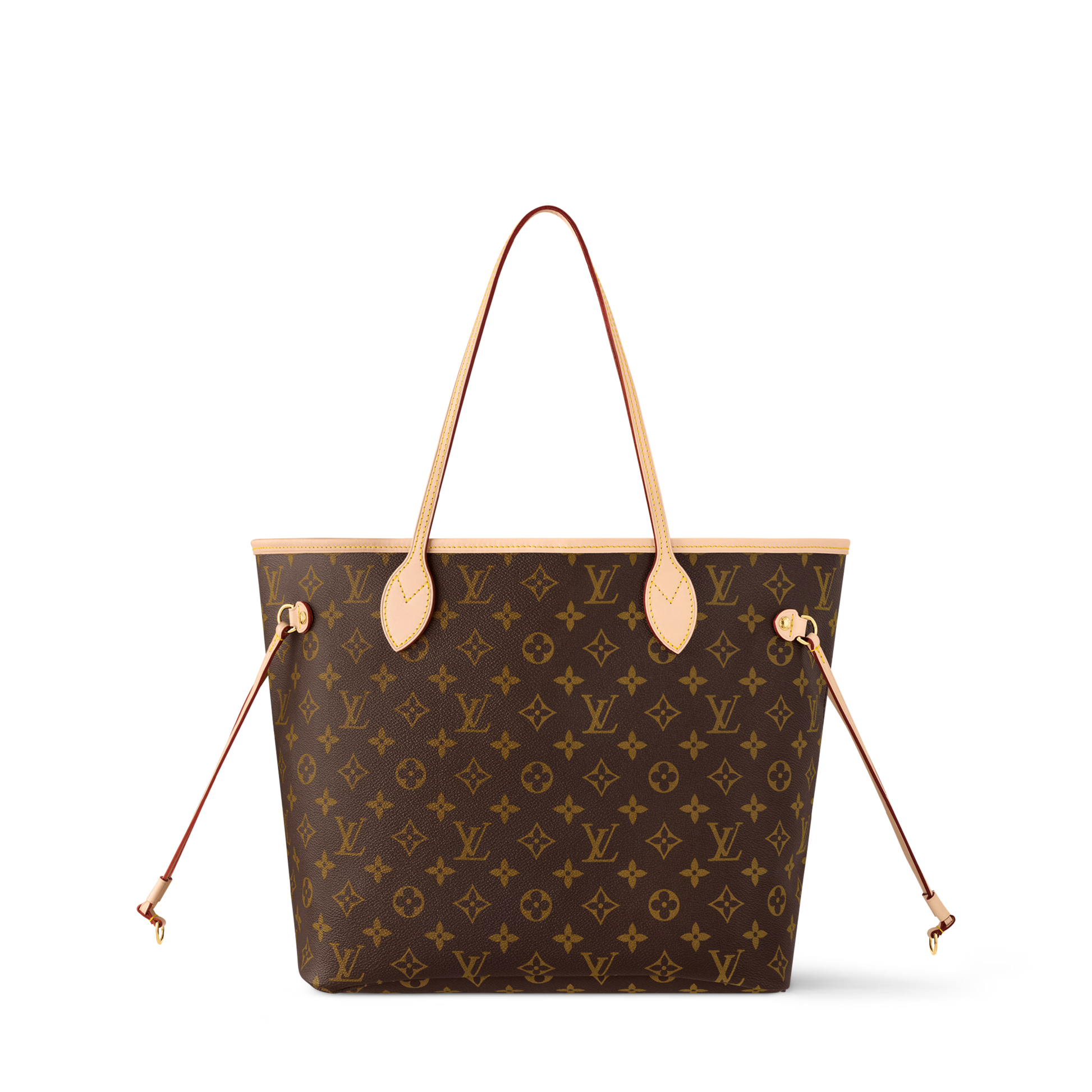 Women's Neverfull MM Tote Monogram Canvas Cherry