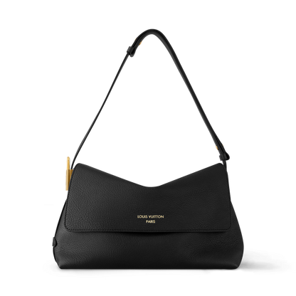 Women's Low Key Messenger Cognac Calfskin Leather Flap Bag M13151