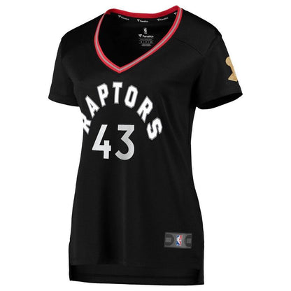 Pascal Siakam Toronto Raptors Women's 2019 NBA Finals Champions Fast Break Replica Player Jersey Black – Statement Edition
