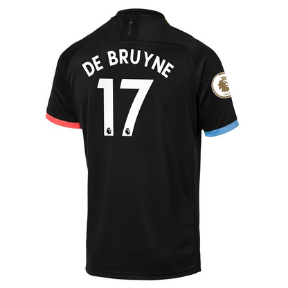 Kevin De Bruyne Manchester City 2019/20 Away Replica Player Jersey – Black