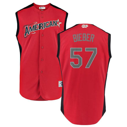 #23 Brantley Men's American League Majestic 2019 MLB All-Star Game Workout Custom Jersey